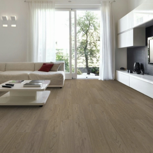 Laminate flooring in living room